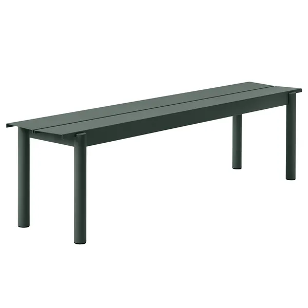 Linear Penkki Teräs 170 cm Tummanvihreä