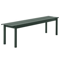 Linear Penkki Teräs 170 cm Tummanvihreä