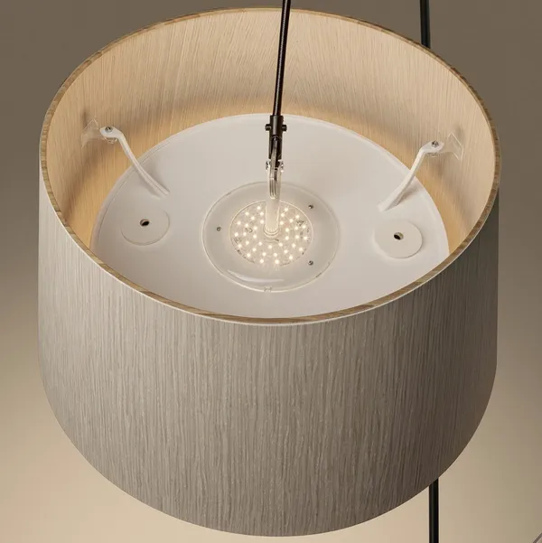 Twiggy Elle Wood Gulvlampe Svart & Eik