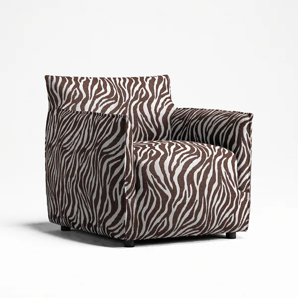 Le Petite Fåtölj Zebra Brun / Vit