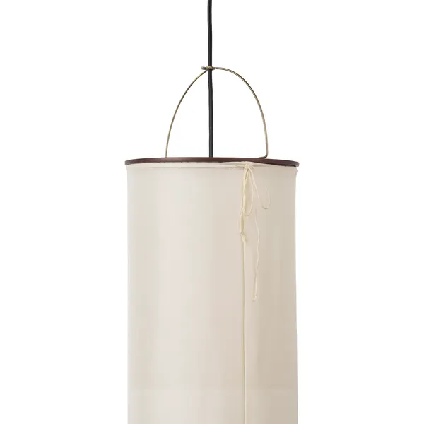 Silk Lantern Seinävalaisin Natural White Silk / Musta