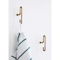 Vægkroge Lille 2-pak Matte Gold