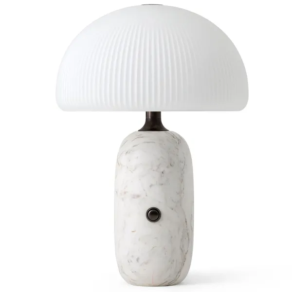 592 Sculpture Table Lamp Ø36 cm White