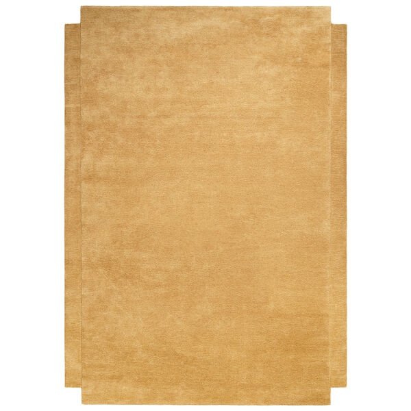 Level Uldgulvtæppe 250x350 cm Yellow Ochre