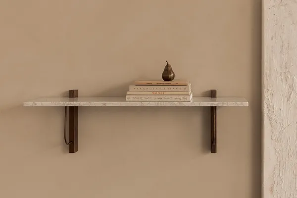 Corbel Væghylde 100 cm Carrara Marmor