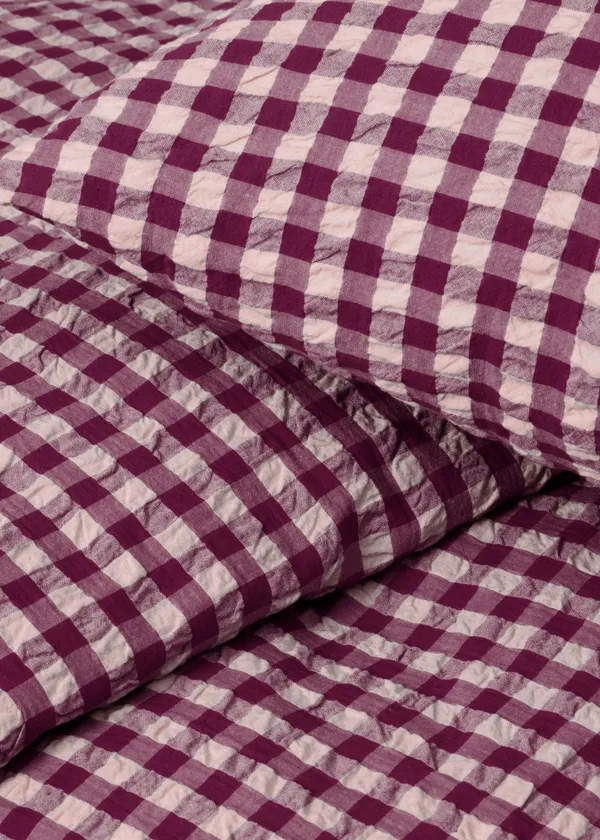 Bæk & Bølge Sengesæt 200x220 cm Rosa / Blomme