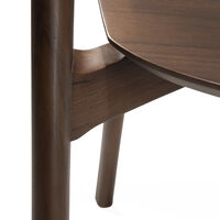 Bok Stol Mörkbetsad Teak