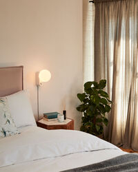 Alumina Table Lamp with Sphere IV White