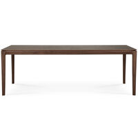 Bok Spisebord Sortbejdset Teak 95x220 cm