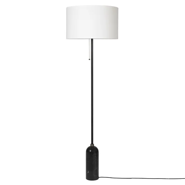 Gravity Gulvlampe Sort Marmor / Hvid