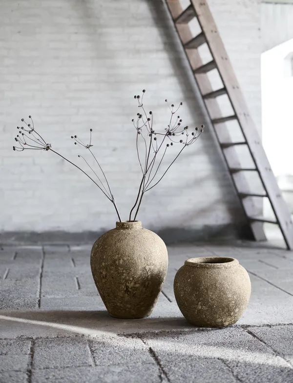 Luna Dekorativ Krukke Beige 25 cm