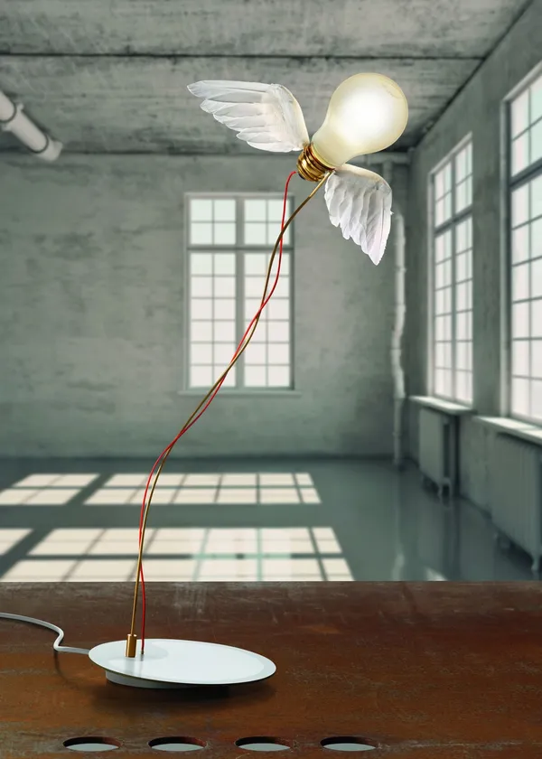 Lucellino Bordslampa Vit