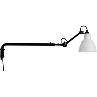 Lampe Gras N°203 Vägglampa Svart / Frostat Glas