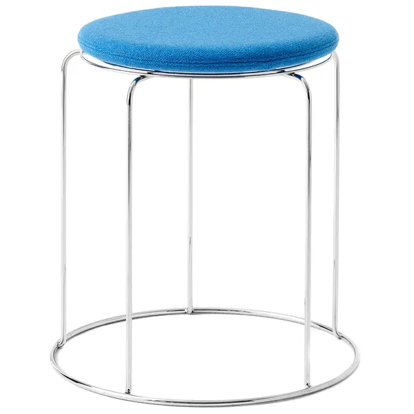 Wire Stool Sædepude Ø36 cm Blå