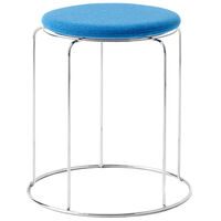 Wire Stool Sædepude Ø36 cm Blå