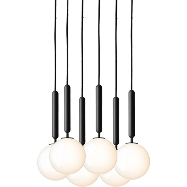 Miira 6 Lysekrone 350 mm Rock Grey / Opal
