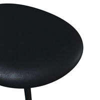 Slab Ottoman Sort / Sort Læder
