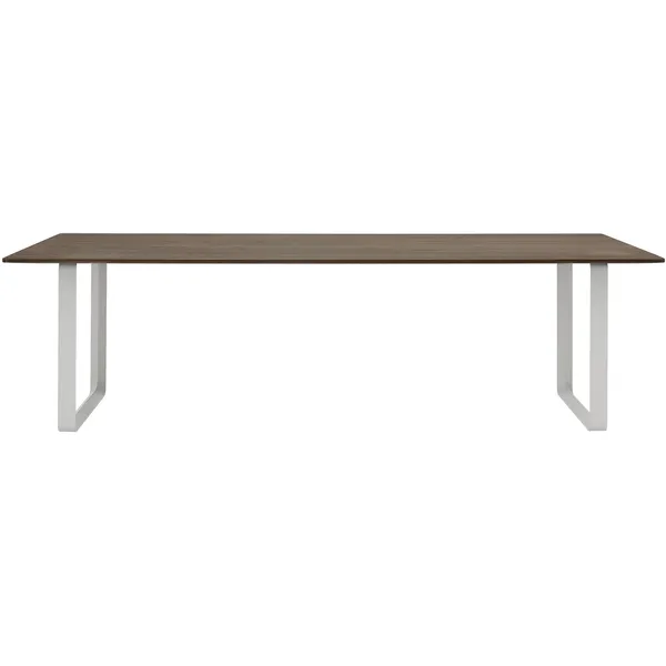 70/70 Bord 108x255 cm Massiv Røkt Eik / Grå