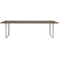 70/70 Bord 108x255 cm Massiv Røkt Eik / Grå