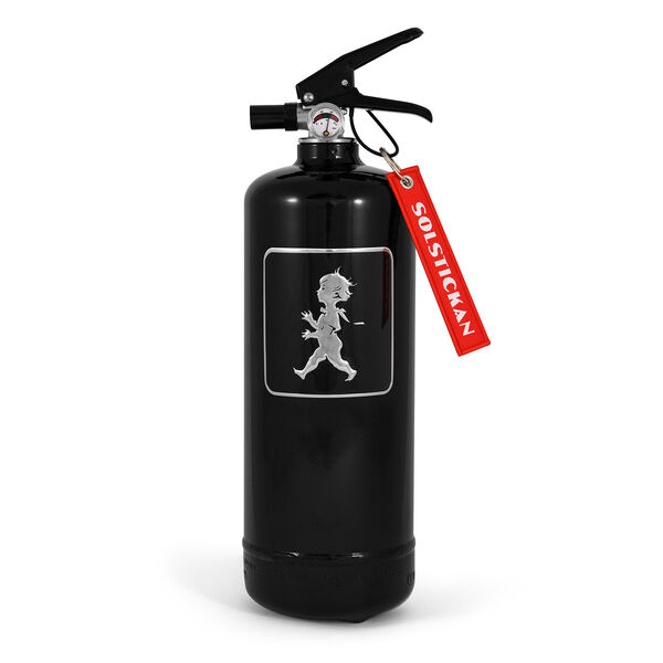 Solstickan Brandsläckare 2 kg Svart/Silver Emblem
