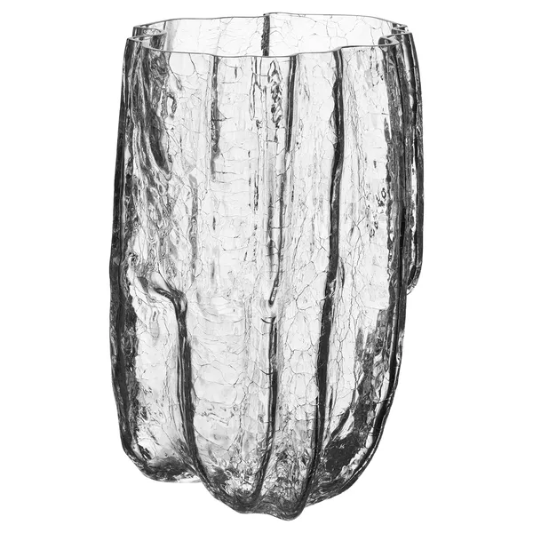 Crackle Vase Klar 28 cm
