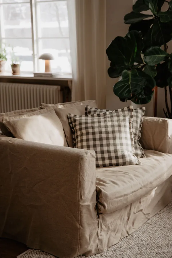 Verhoilu Le Grand Air Love Seat-sohvalle Pellava Savage Linen