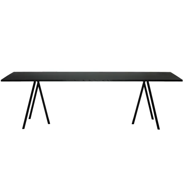 Loop Stand Pöytä 250 cm Linoleumi / Musta