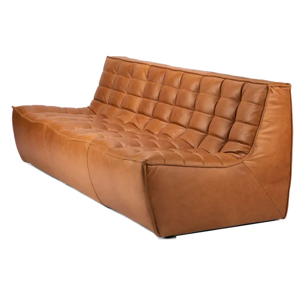 N701 Sofa Old saddle 3-Pers