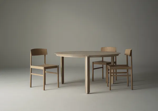 Amor Spisebord Hvidolieret Egetræ Ø140 cm