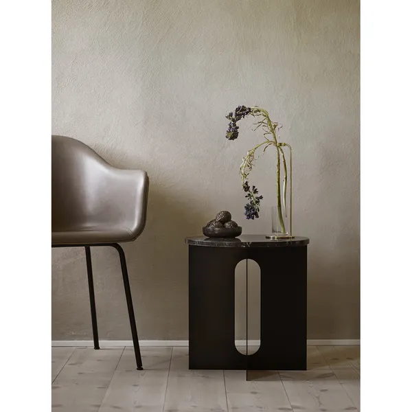 Androgyne Sidebord Ø40 cm Sort