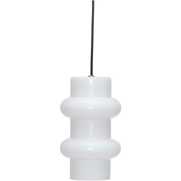 Pilule Double Pendant Glossy White