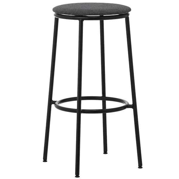 Circa Barstool 65 cm Black Steel Barstol Skum Mørkegrå