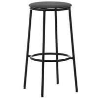 Circa Barstool 65 cm Black Steel Barstol Skum Mørkegrå