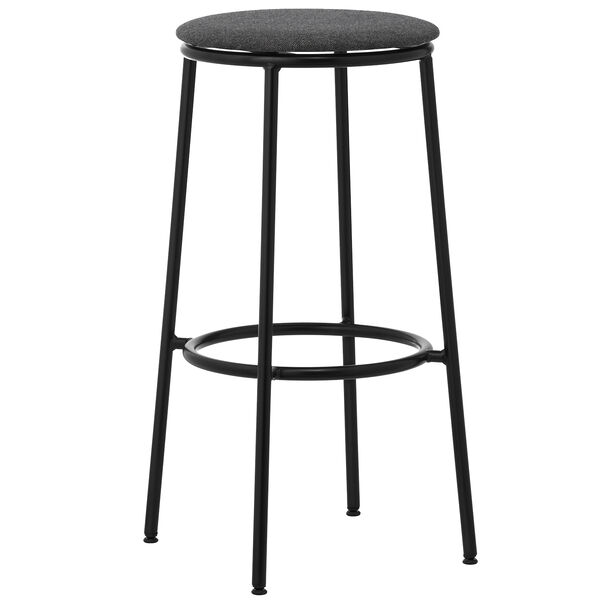 Circa Barstool 65 cm Black Steel Barstol Skum Mørkegrå