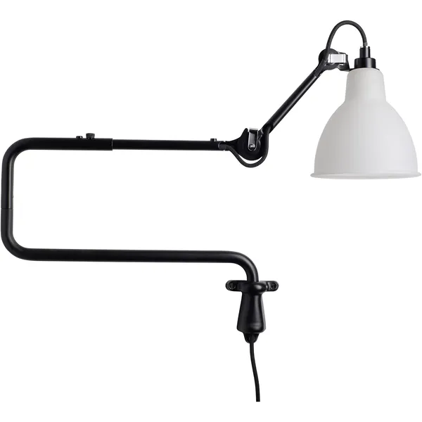 Lampe Gras N°303 Seinävalaisin Musta / Huurrettu Lasi