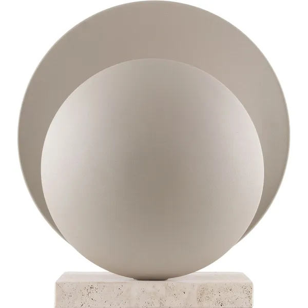 Orbit Bordlampe Beige / Travertin