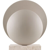 Orbit Bordlampe Beige / Travertin