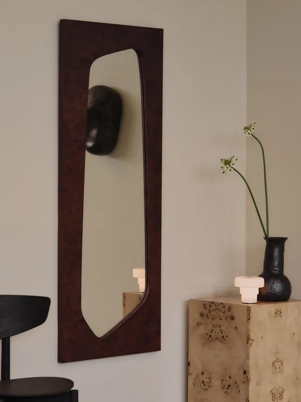 Folia Peili 55x135 cm Tummaksi petsattu Pahkapuu