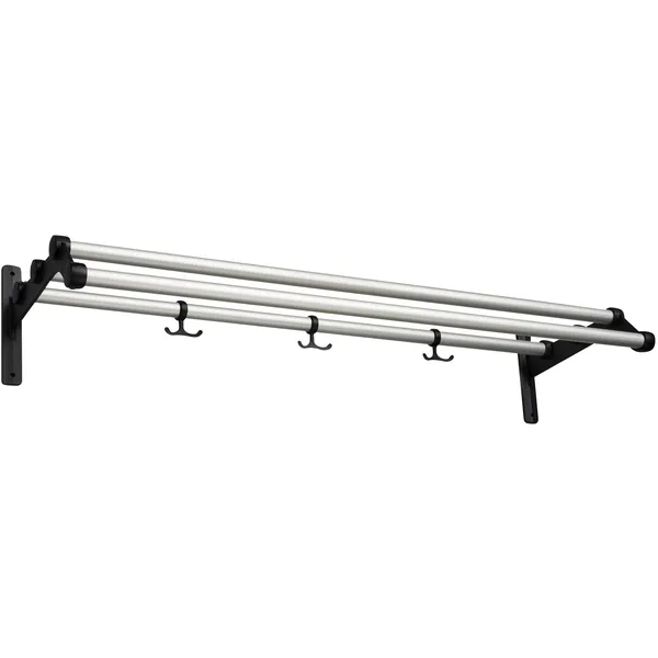 Nostalgi 291 Hattehylde 100 cm Sort / Aluminium