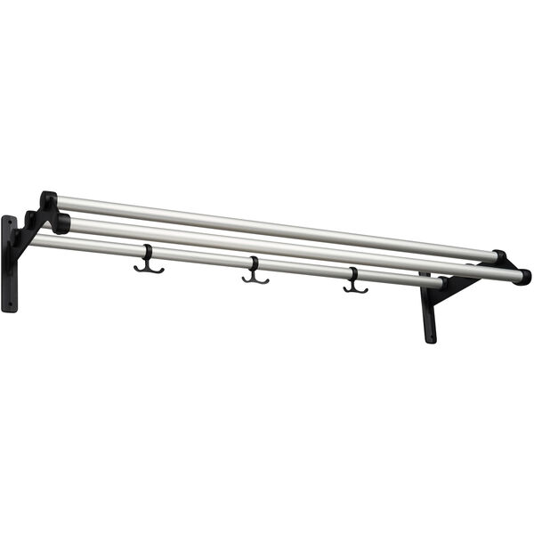 Nostalgi 291 Hattehylde 100 cm Sort / Aluminium