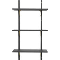 Sector Tripple Narrow Hylla 54x102 cm Ek/Mässing