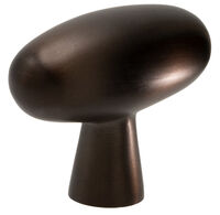 T Oliver Knop Bronzeret Messing