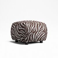 Le Petite Sittpuff Zebra Brun / Vit