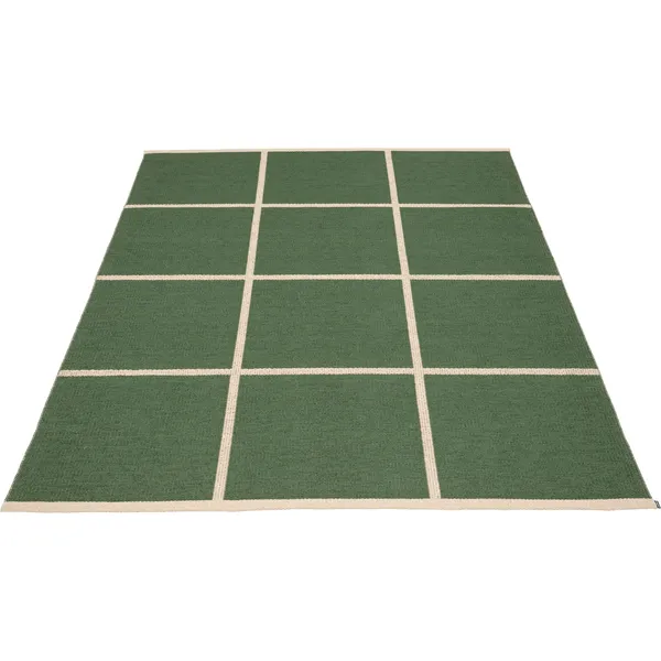 Criss Plastikmåtte Leaf / Cream 180x260 cm