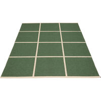Criss Plastikmåtte Leaf / Cream 180x260 cm