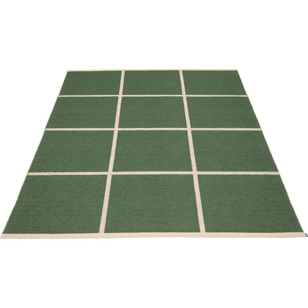 Criss Plastikmåtte Leaf / Cream 180x260 cm