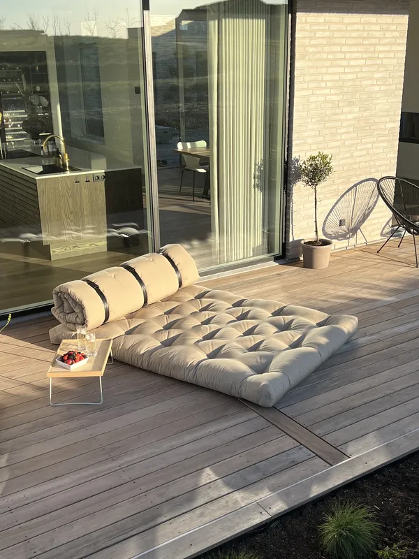 Buckle-Up Sofa Med Bælte Beige / Brun