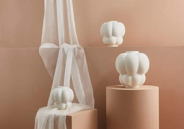 Uva Vase 22 cm Cream