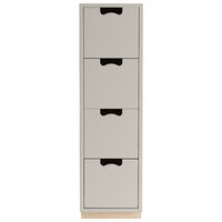 Snö J4 Chest Of Drawers Light Grey Base Oak