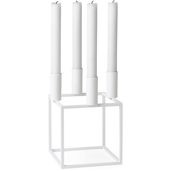 Kubus 4 Ljusstake Vit